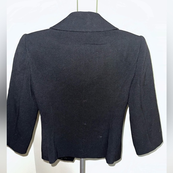 The Limited Black Blazer Asymmetrical  Zip Tailored Suit Jacket - Picture 2 of 3